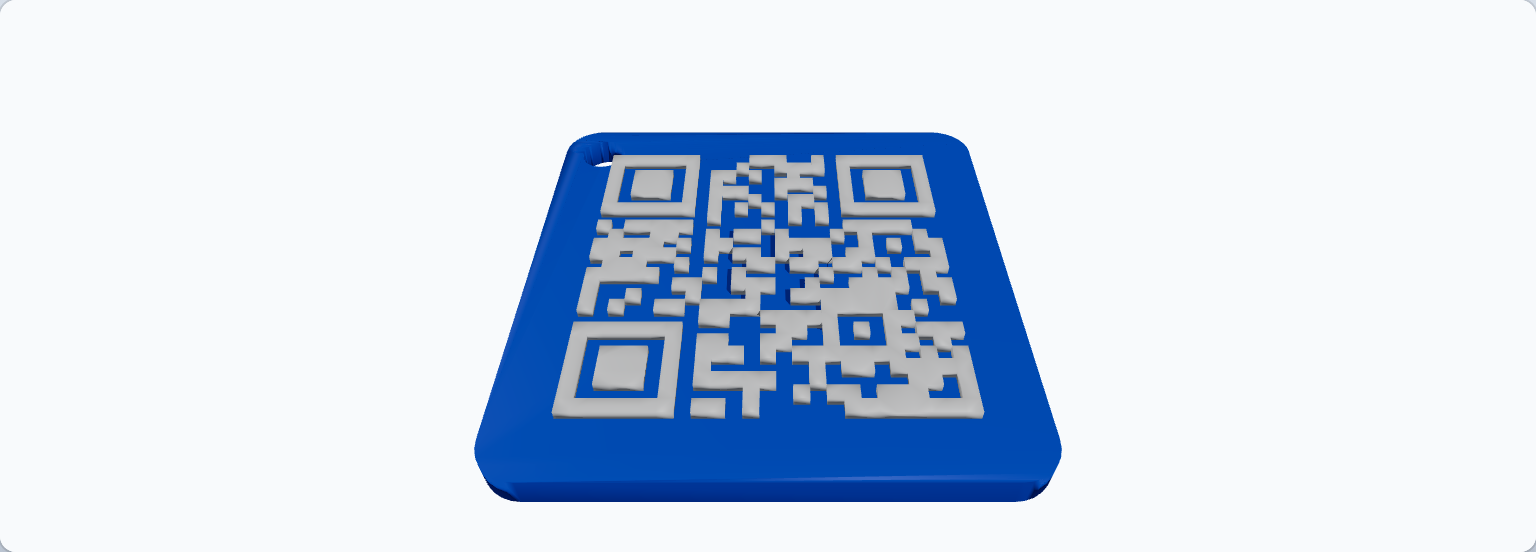 QR Code Keyring preview