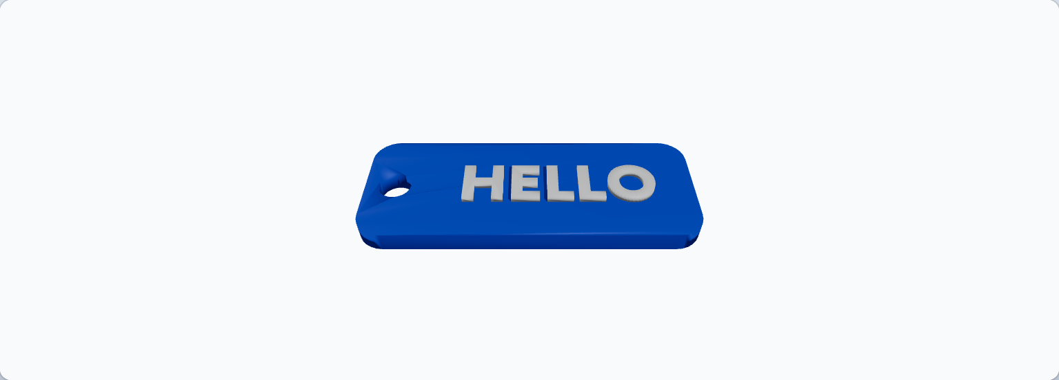 Rectangular Keyring preview